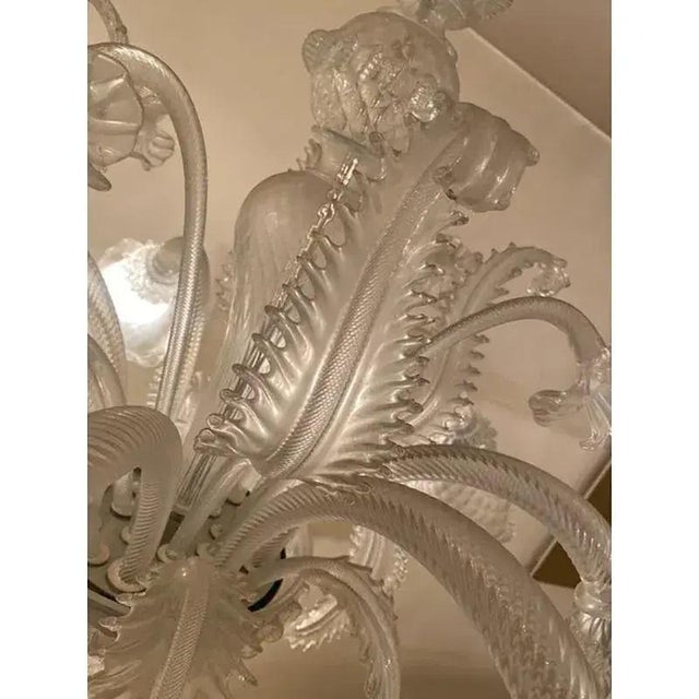 Italian Style Murano Glass in Transparent and Sand Chandelier by Simoeng For Sale - Image 11 of 12