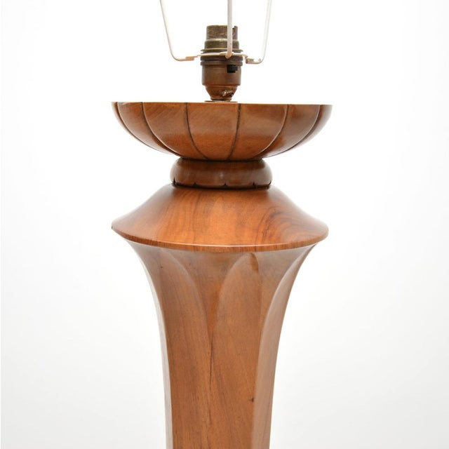 Art Deco Floor Lamp in Walnut, 1920s For Sale - Image 6 of 10