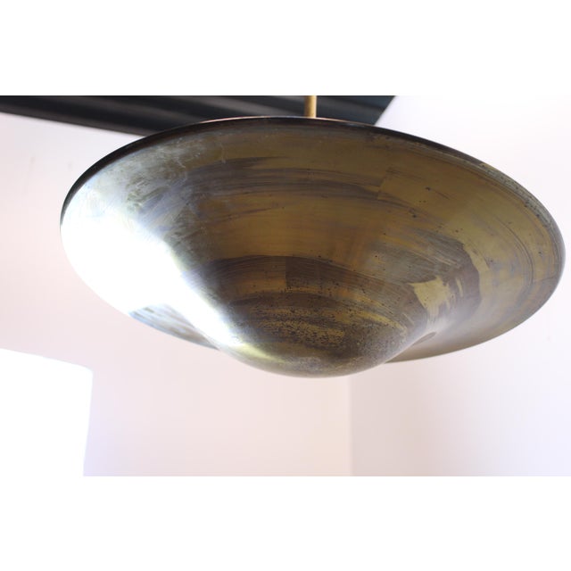 Vintage Brass Pendant Light, 1930s, in Very Good conditions. Designed 1920 to 1949 Up to 250V (Europe/UK Standard).The...