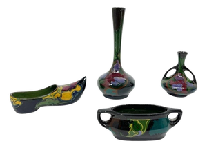 20th Century Dutch Gouda Earthenware Miniatures, Set of 4