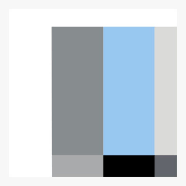 Blue Composition Fine Art Print 25" X 30" by Liz Roache For Sale - Image 4 of 5