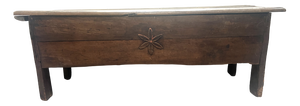 Antique Elm Star Chest, 1700s