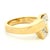 Modern Vintage 14k Gold Two Diamond Bypass Ring, 1.2 Carats Total, Size 9.5 For Sale - Image 3 of 12