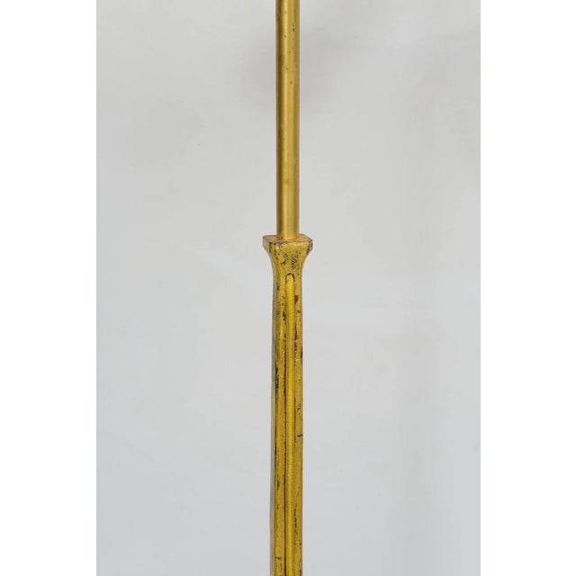 1950s French Vintage Gilt-Iron Floor Lamp For Sale - Image 5 of 9