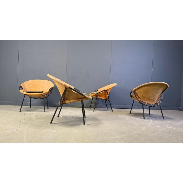 Vintage Balloon Chairs by Lush & Co, 1960s, Set of 4 For Sale - Image 13 of 18