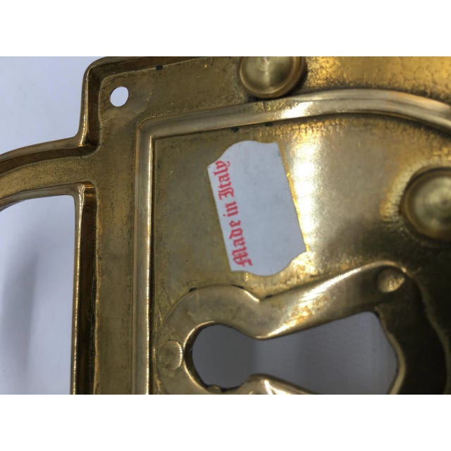 Vintage Brass Lock Key Holder For Sale - Image 4 of 6