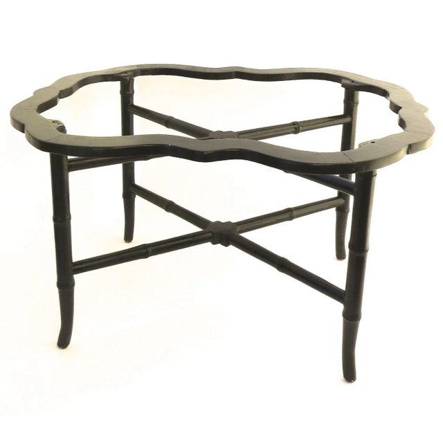 American American Tole Tray with Painted and Gilt Motif Shaped Edge. For Sale - Image 3 of 8