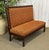 Wood Bistro Bench in Upholstery and Fabric, 1930s For Sale - Image 7 of 14