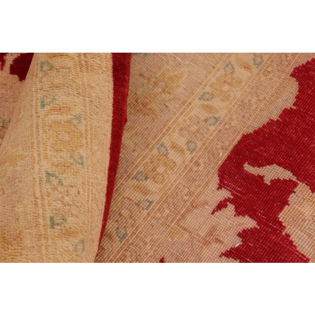Red 1990s Bohemien Ziegler Red Tan Hand-Knotted Wool Rug - 8'1'' X 9'10'' For Sale - Image 8 of 8