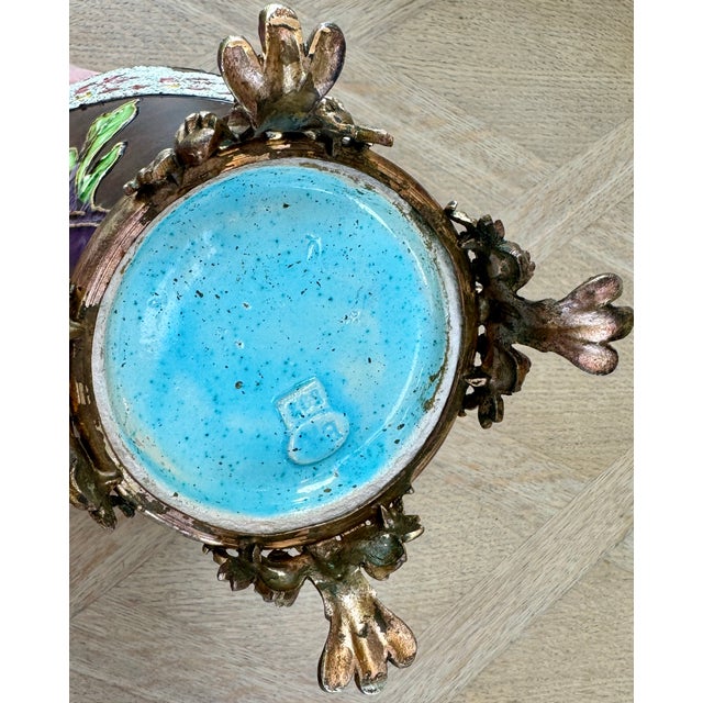 Brown Edouard Gilles Barbotine Vases, Pair, France Circa 1880 For Sale - Image 8 of 12