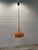 Vintage Space Age Italian UFO Orange Pendant Lamp in Chrome by Guzzini for Meblo, 1970s For Sale - Image 9 of 10