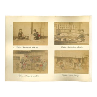 Unknown, Ancient Japanese Ethnographic Photos from Osaka, Albumen Prints, 1880/90s For Sale
