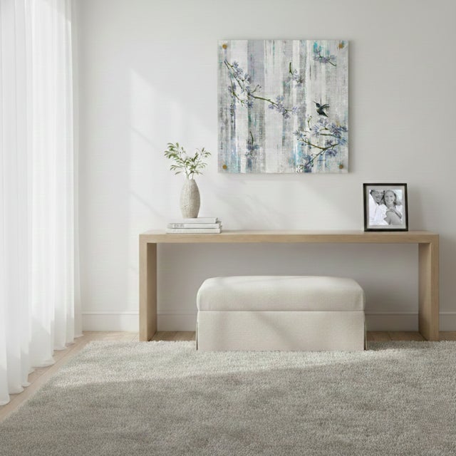 Nicolette Mayer Collection Blossom Fantasia Blue Opulence – 36x36" Modern Acrylic Modern Wall Art For Sale - Image 4 of 4