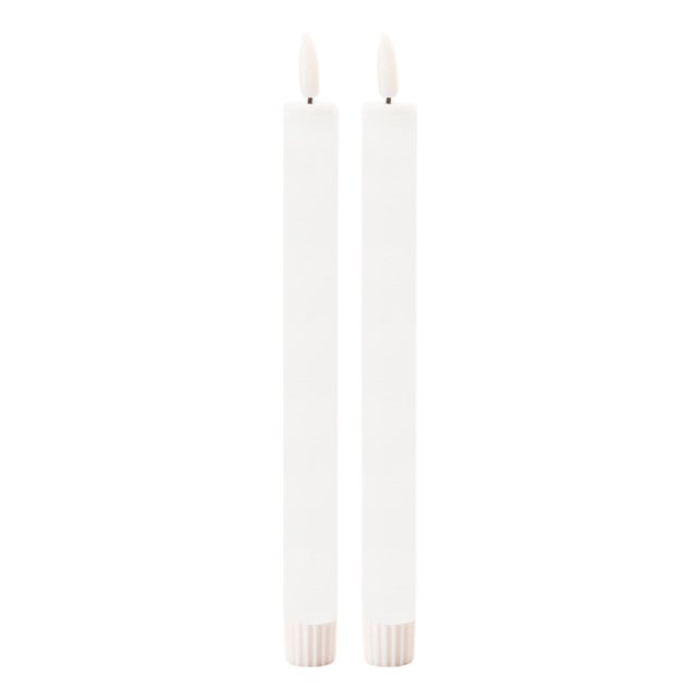 FIA WickWhite Taper Candle (Set of 2) For Sale