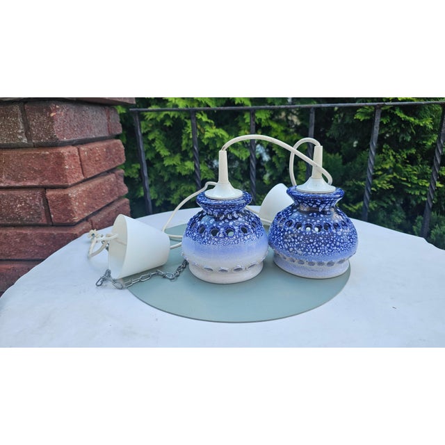 Vintage Ceramic Chandelier by Jette Helleroe for Axella, 1970s For Sale - Image 12 of 13