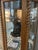 1980s Oak Curved Glass Lighted Curio Cabinet For Sale - Image 9 of 10