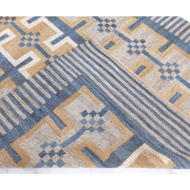 Doris Leslie Blau Vintage Swedish Flat Weave Rug For Sale - Image 9 of 9