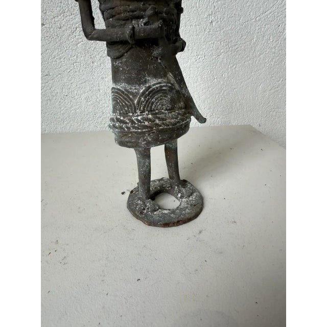 Metal Bronze Statuette, Nigeria, 1970s For Sale - Image 7 of 18