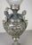 Antique Pewter Angel Lamp with Pleated Glass For Sale - Image 3 of 18