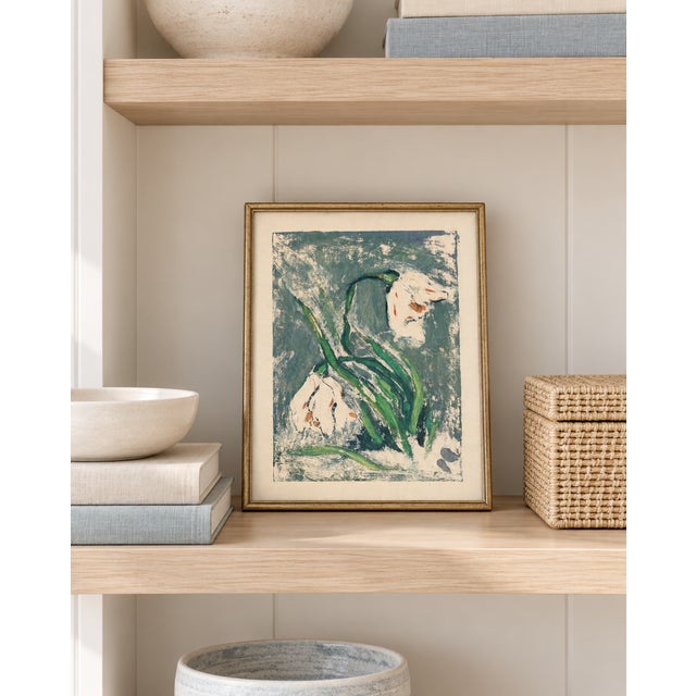 Bunny Williams Home Vintage Abstract Floral Art Print by Zolo Palugyay, Spring Flowers - 8" X 10" For Sale - Image 4 of 9