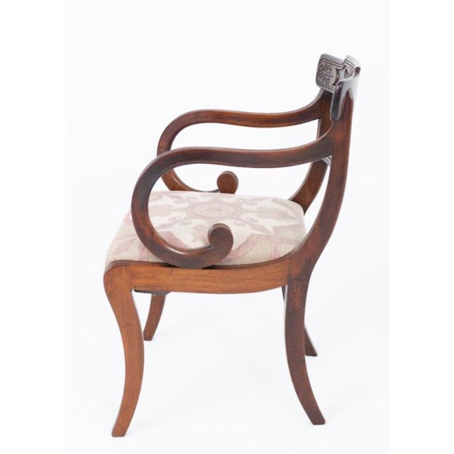 Hollywood Regency Antique Regency Dining Chairs in Mahogany, 1810, Set of 8 For Sale - Image 3 of 7