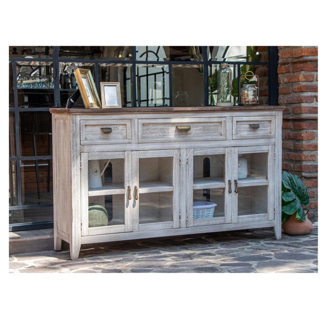 Rustic Sahara Solid Wood Rustic Console Table For Sale - Image 3 of 6