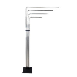 1970s Chrome Tubular Floor Lamp by Goffredo Reggiani For Sale