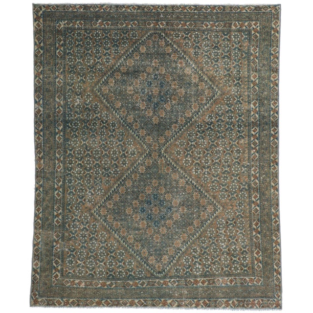 Early 20th Century Antique Persian Afshar Rug, 05'00 X 06'02 For Sale - Image 9 of 9