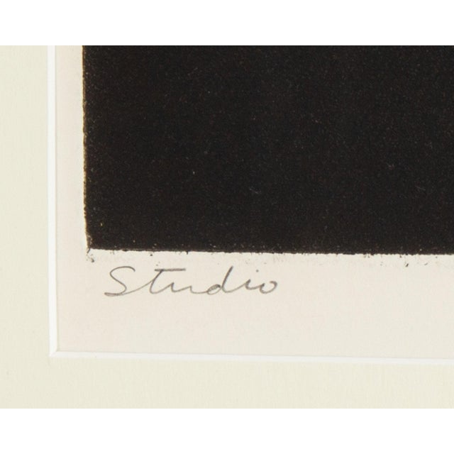 Contemporary “Studio” Abstract Aquatint Print by Walter Sorge For Sale - Image 3 of 9