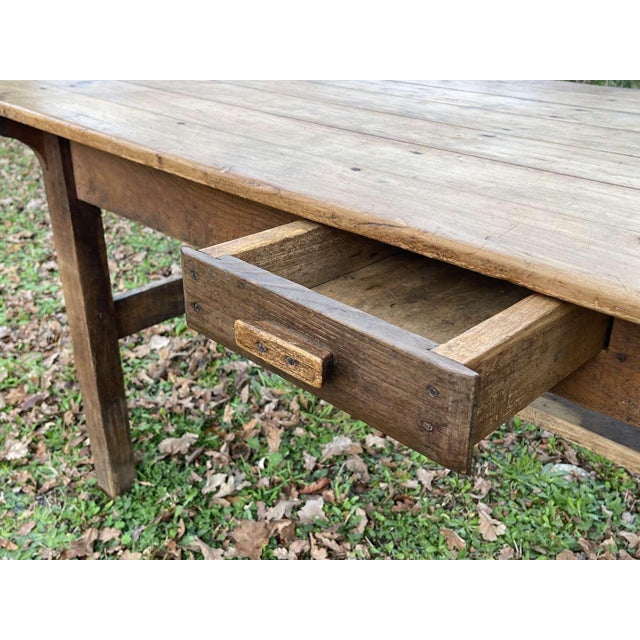 Farmhouse Table in Cherrywood, Oak and Chestnut, 19th Century For Sale - Image 12 of 17