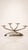 Four-light silver-plated metal chandelier, WMF Ikora, Germany, circa 1950. Very good overall condition. Some minor wear to...