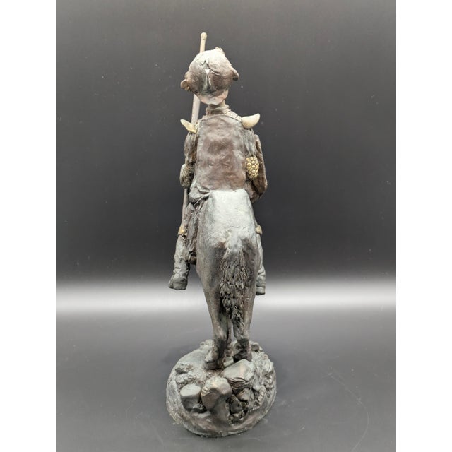 Charles Bragg 1980s Limited Edition (149/275) Bronze Sculpture "Don Quixote" by Charles Bragg For Sale - Image 4 of 9