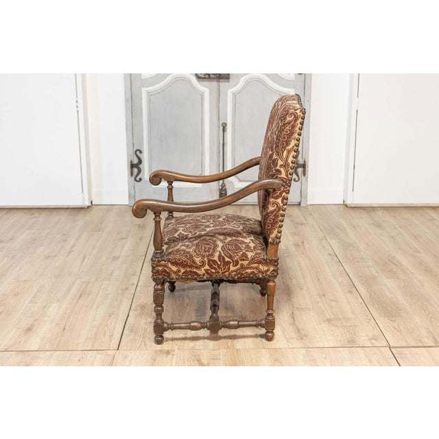 Wood Two Pairs of 20th Century French Arm Chairs For Sale - Image 7 of 11