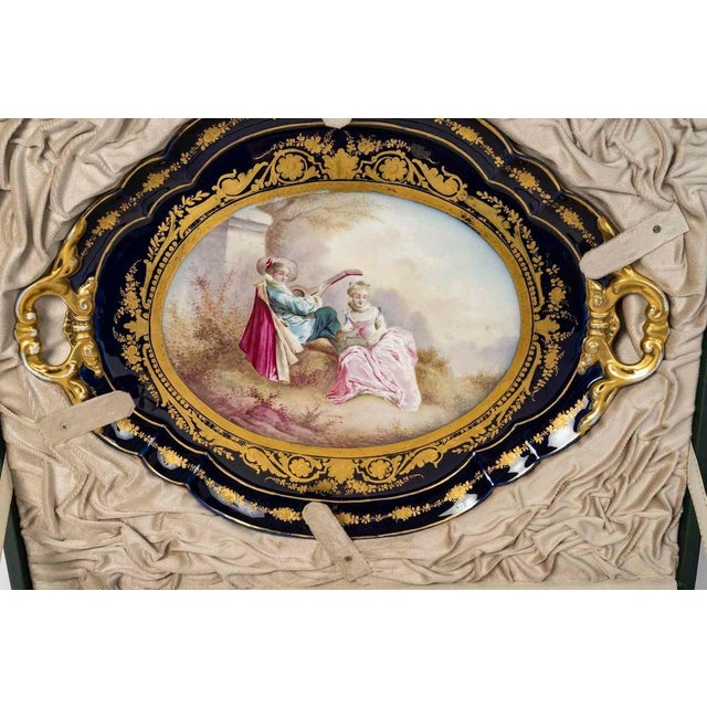 Large Napoleon III Sèvres Porcelain Tea Service, 1800s For Sale - Image 4 of 9