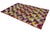 Old / Antique Gorgeous handwoven silk Ikat weaving in rich magenta, Yellow-green and purple color, circa late early 20th...