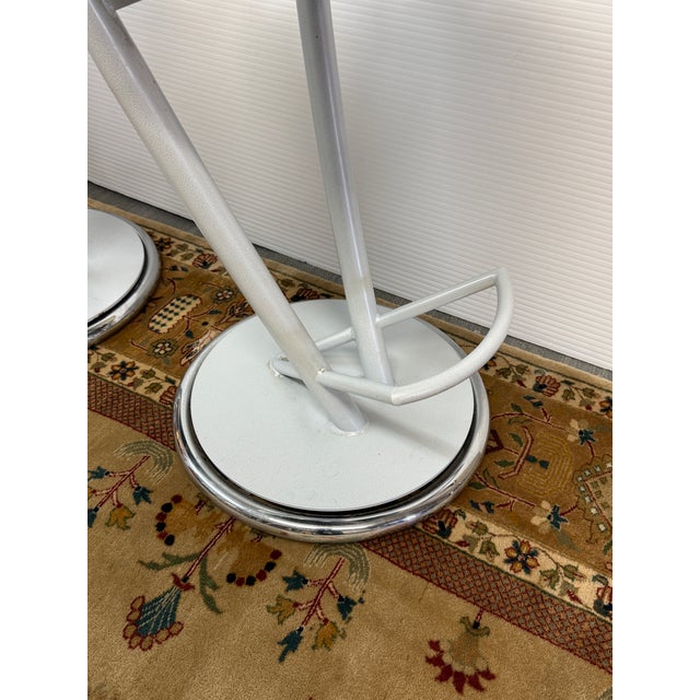 Metal Postmodern Jetson Counter Stools, Set of Three For Sale - Image 7 of 12