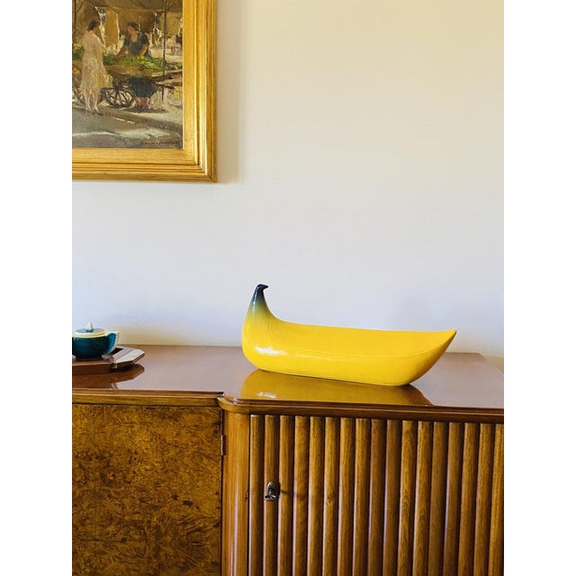 Yellow Ceramic Banana Sculpture from Zanolli Nove Italy, 1970s For Sale - Image 9 of 18