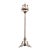 Early 20th Century Monumental Gothic Revival Wrought Iron Floor Candelabra Lamp For Sale