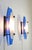 Mid-Century Modern Blue and White Acrylic Glass Wall Lamps, Italy, 1970s, Set of 2 For Sale - Image 18 of 18