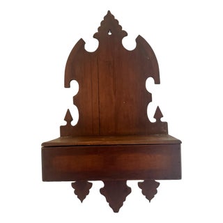 19th Century Victorian Gothic Revival Wall Mount Box For Sale