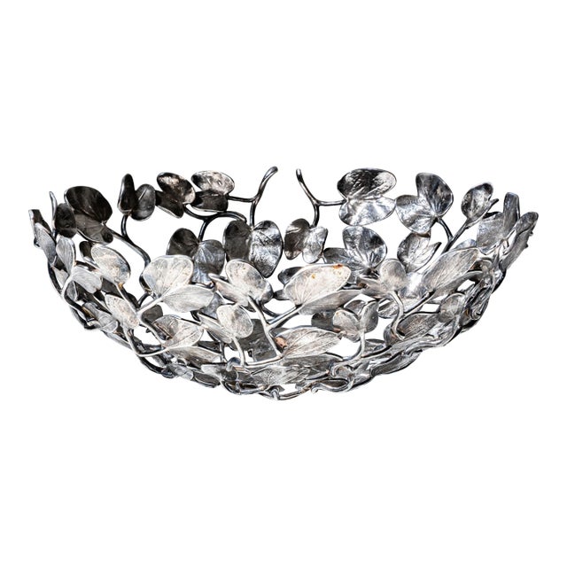 Silver-Plated Bowl Model "Kachnar Ii" by Mann Singh (India, B. 1977) for Driade, Italy, Designed 1994 For Sale