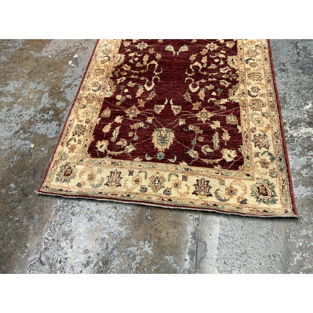 Textile 4ft 2in × 5ft 8in Pak-Veg Hand-Knotted Area Rug, Vintage For Sale - Image 7 of 12