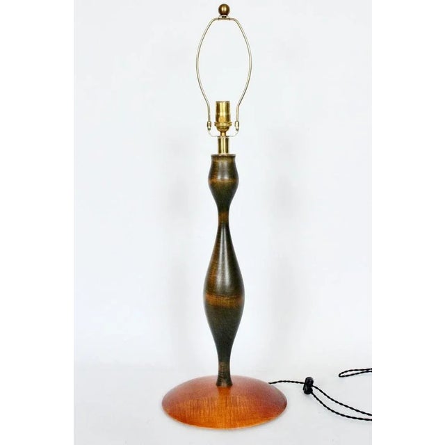 Black Tall Eva Zeisel RB Universal Woodworks Table Lamp, 1999 For Sale - Image 8 of 13