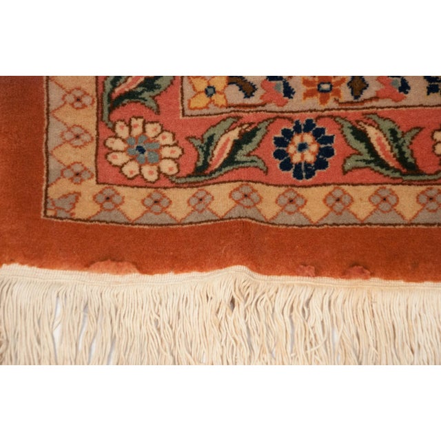 :: Tremendous scale and proportion in a classic Tabriz design, bearing large center medallion with roundel interior main...