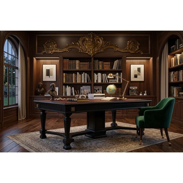 1920s Large Liberty Architectural Table, 1920s For Sale - Image 5 of 9