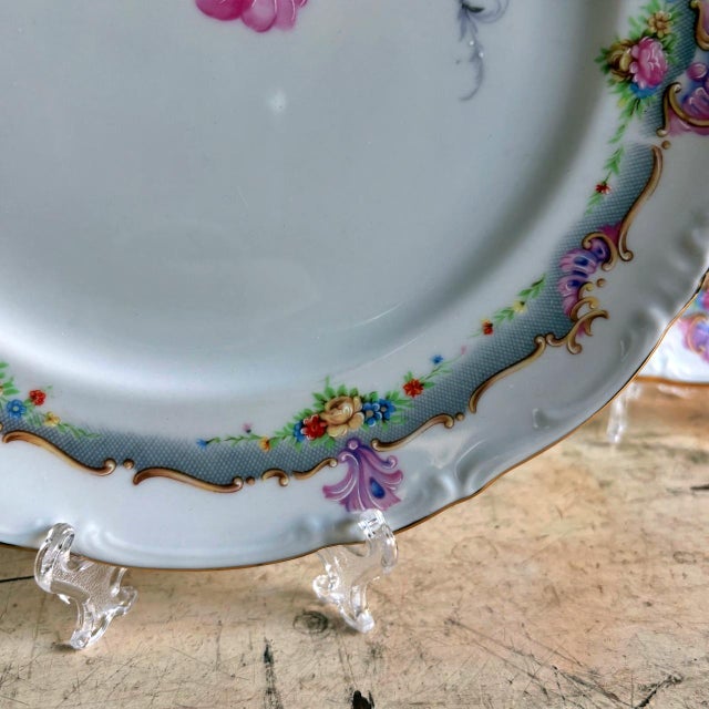 Ceramic Dinner Plates from Limoges, 1970s, Set of 6 For Sale - Image 6 of 11