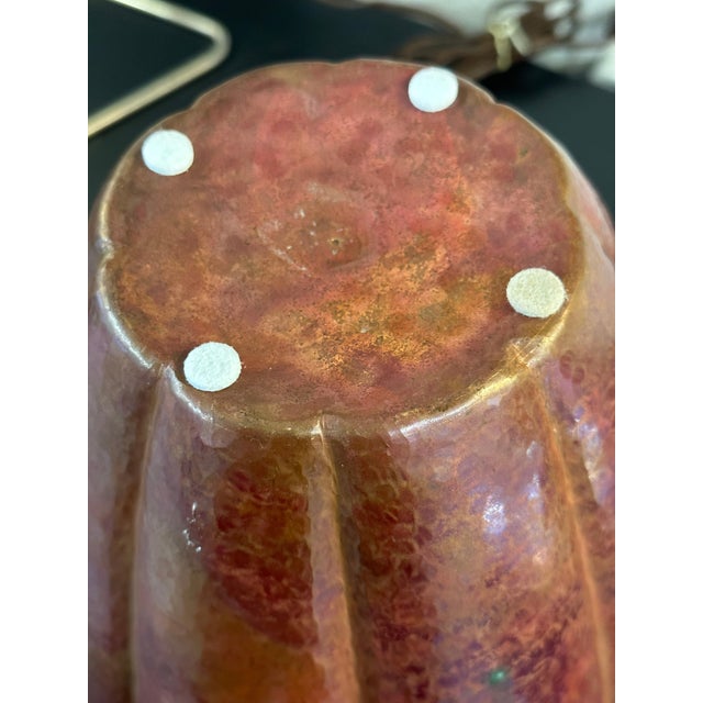 Arts and Crafts Hand Hammered Copper Vase For Sale - Image 11 of 12
