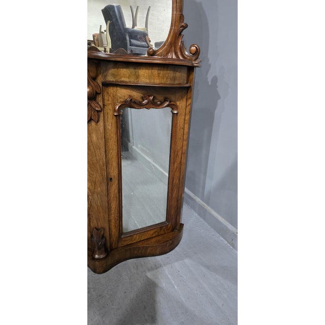 Burr Walnut Side Cabinet, 1880 For Sale - Image 3 of 15