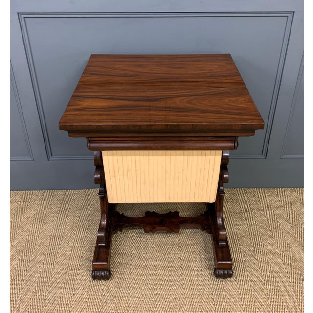 Early 19th Century William IV Rosewood Worktable, 1830 For Sale - Image 5 of 16