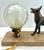 Glass Art Deco French Table Lamp with Stylized Spelter Representation of Dog, 1935 For Sale - Image 7 of 18